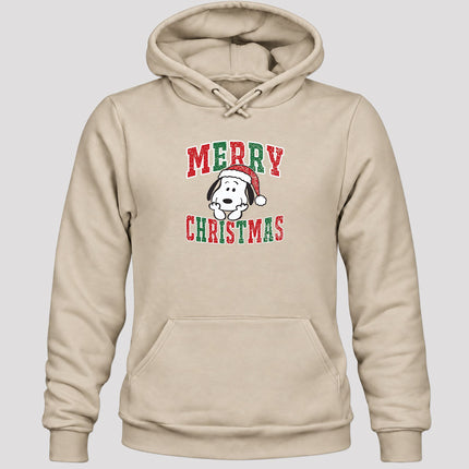Merry Christmas Vintage Distressed Santa Hat Hoodie
