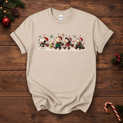 Christmas Friends Winter Walk Holiday T-Shirt