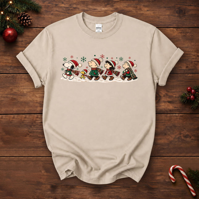 Christmas Friends Winter Walk Holiday T-Shirt