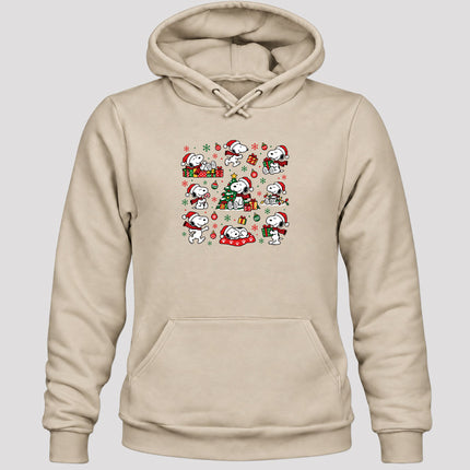 Christmas Santa Hat Holiday Gift Collage Hoodie