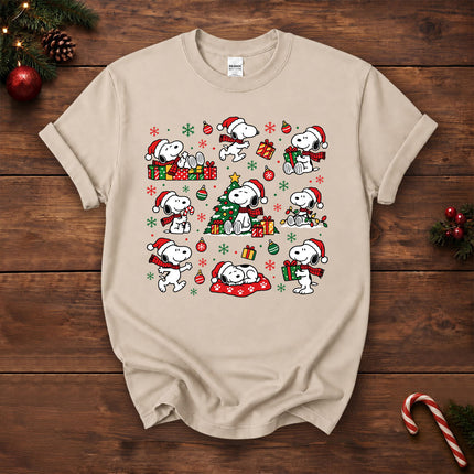 Christmas Santa Hat Gift Pattern T-Shirt