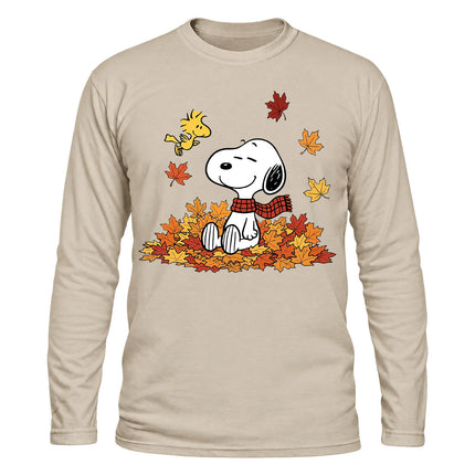 Fall Leaves Cozy Autumn Graphic Long Sleeve T-Shirt