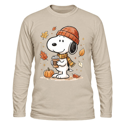 Fall Coffee Pumpkin Cozy Autumn Long Sleeve T-Shirt