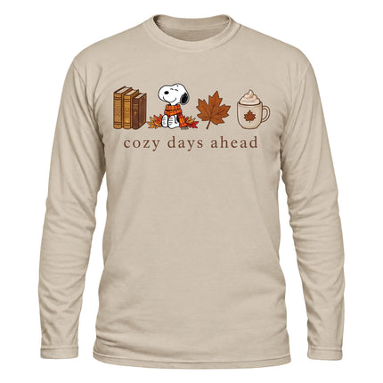 Cozy Days Ahead Fall Coffee Autumn Long Sleeve T-Shirt
