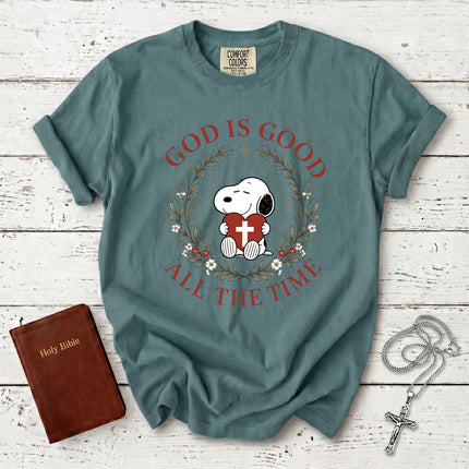 Comfort Colors God Is Good All The Time Christian Faith Jesus Gift T-Shirt