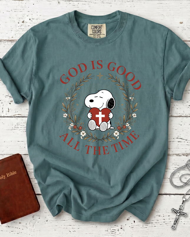 Comfort Colors God Is Good All The Time Christian Faith Jesus Gift T-Shirt