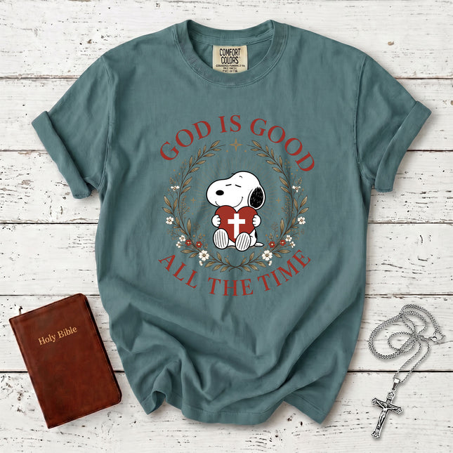 Comfort Colors God Is Good All The Time Christian Faith Jesus Gift T-Shirt