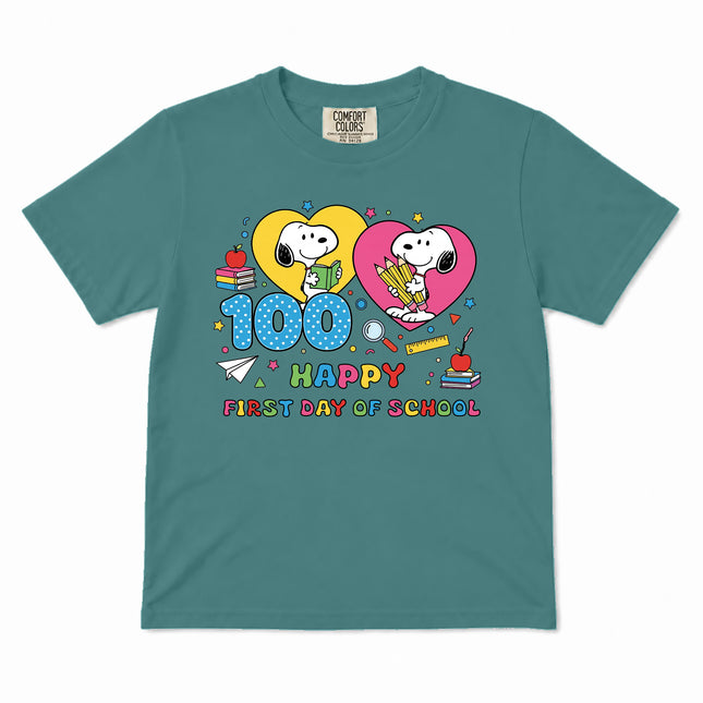 Comfort Colors 100 Days of School Happy Classroom Kid T-Shirt