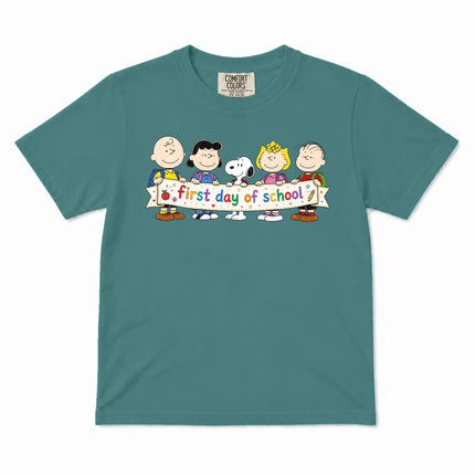 Comfort Colors First Day of School Back To School Friends Kid T-Shirt