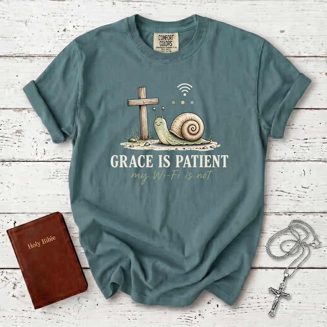 Comfort Colors Grace Is Patient Funny Christian Faith T-Shirt