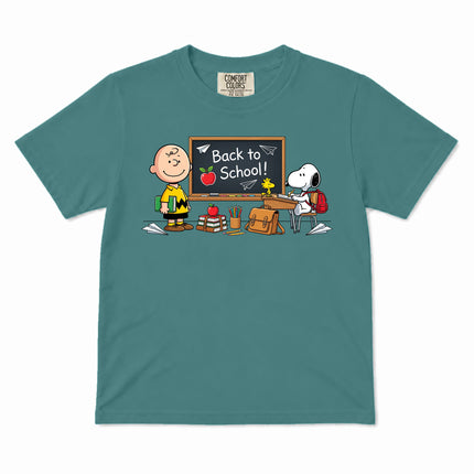 Comfort Colors Back To School Classroom Blackboard First Day Kid T-Shirt