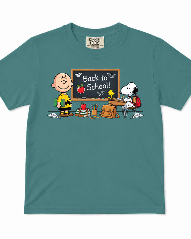 Comfort Colors Back To School Classroom Blackboard First Day Kid T-Shirt