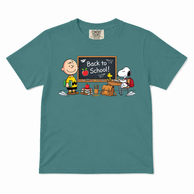 Comfort Colors Back To School Classroom Blackboard First Day Kid T-Shirt