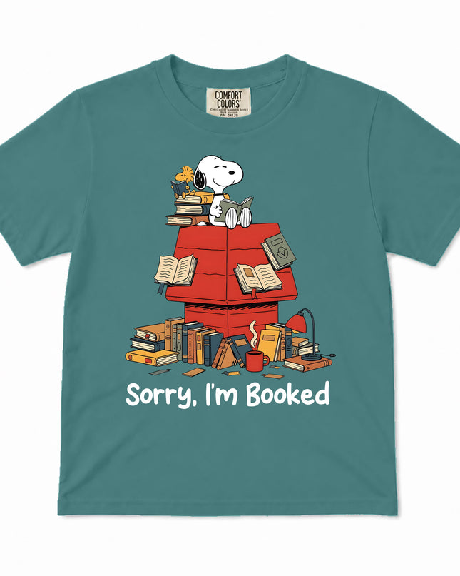 Comfort Colors Back To School Sorry I'm Booked Reading Kid T-Shirt