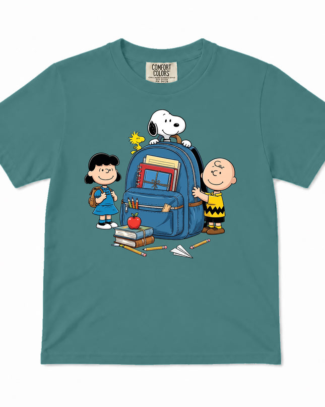 Comfort Colors Back To School Backpack Books Classroom Kid T-Shirt