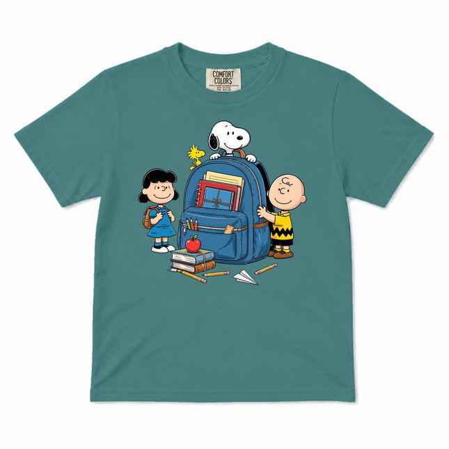 Comfort Colors Back To School Backpack Books Classroom Kid T-Shirt