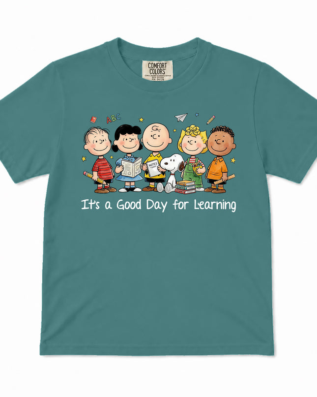 Comfort Colors Back To School Good Day For Learning Friends Kid T-Shirt