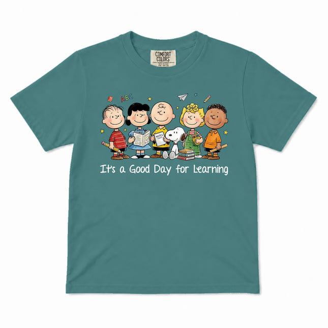 Comfort Colors Back To School Good Day For Learning Friends Kid T-Shirt