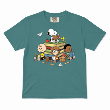 Comfort Colors Back To School Reading Books Classroom Kid T-Shirt