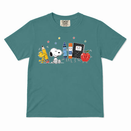Comfort Colors Back To School Cute School Supplies Kid T-Shirt