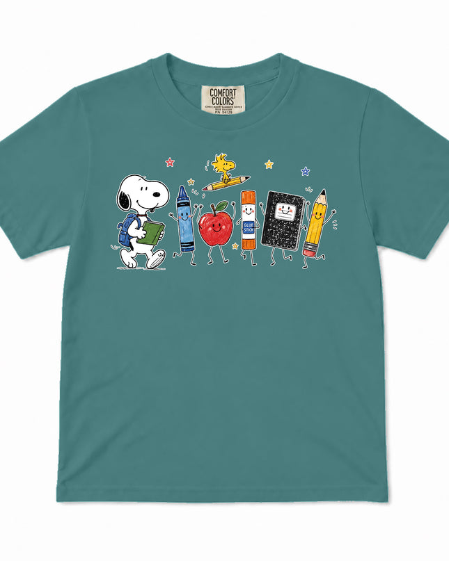 Comfort Colors Back To School Cute School Supplies Kid T-Shirt