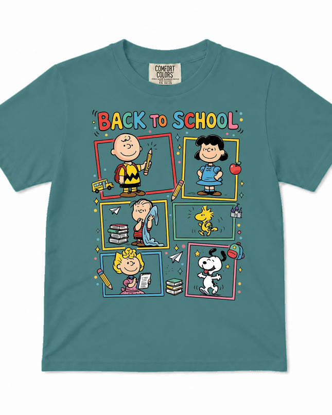 Comfort Colors Back To School Colorful Classroom Friends Kid T-Shirt