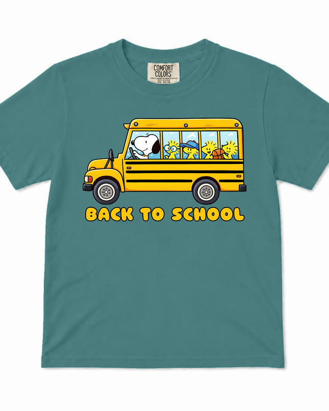 Comfort Colors Back To School School Bus First Day Kid T-Shirt