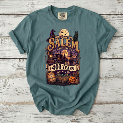 Comfort Colors Salem Witch City 400 Years Massachusetts T-Shirt