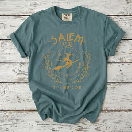Comfort Colors Salem Witch 1692 Celestial They Missed One T-Shirt