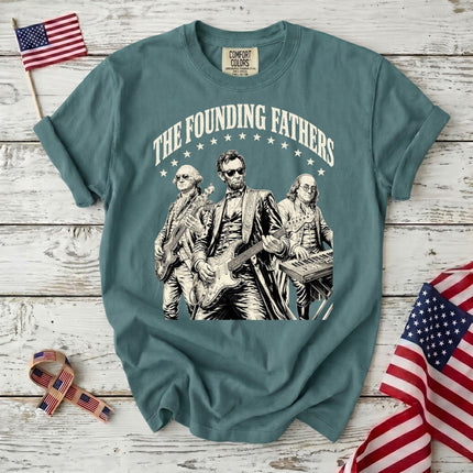 Comfort Colors 250th Anniversary USA The Founding Fathers Rock Band T-Shirt