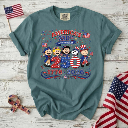 Comfort Colors America 250th Anniversary 1776-2026 Patriotic Friends T-Shirt