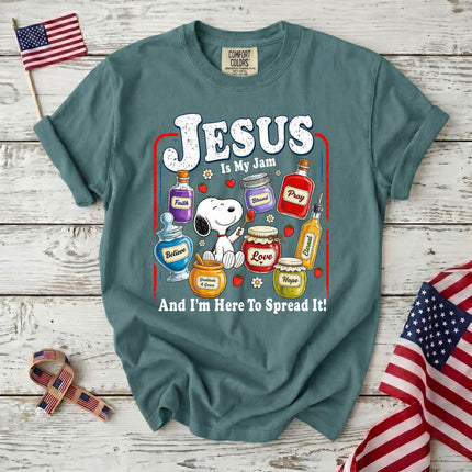 Comfort Colors Jesus Is My Jam Here to Spread It Christian T-Shirt