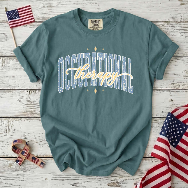 Comfort Colors Occupational Therapy Retro Collegiate Therapist Gift T-Shirt