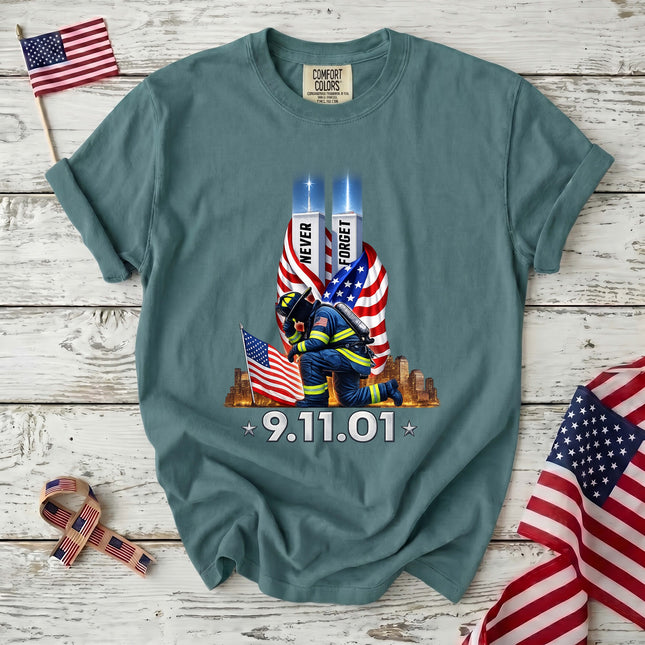 Comfort Colors 25th Anniversary Patriot Day 911 Firefighter Memorial T-Shirt