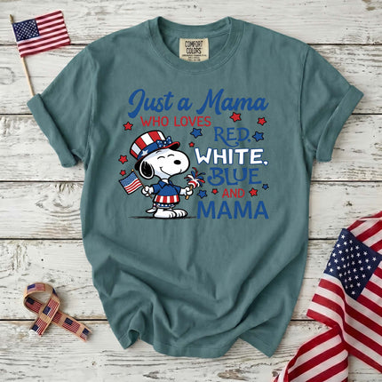 Comfort Colors 250th Anniversary USA Just A Mama T-Shirt