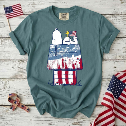 Comfort Colors 250th Anniversary USA Patriotic Doghouse T-Shirt
