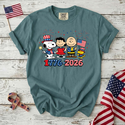 Comfort Colors 1776-2026 Patriotic Squad Fireworks T-Shirt