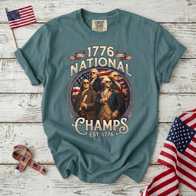 Comfort Colors Founding Father 1776 National Champs American History T-Shirt