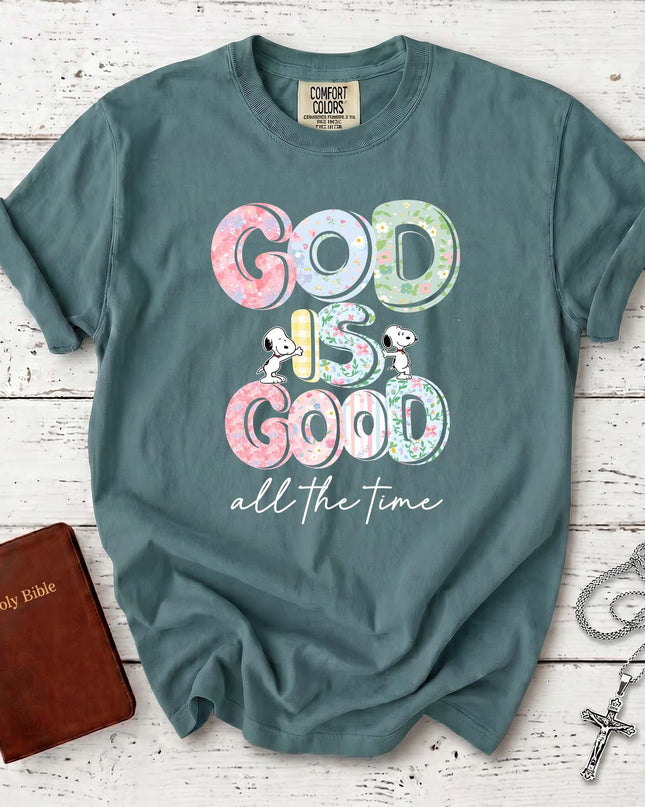 Comfort Colors Floral God Is Good All The Time T-Shirt