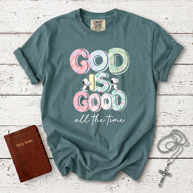 Comfort Colors Floral God Is Good All The Time T-Shirt