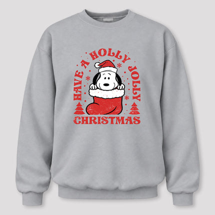 Have A Holly Jolly Christmas Retro Stocking Sweatshirt
