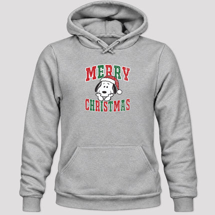Merry Christmas Vintage Distressed Santa Hat Hoodie