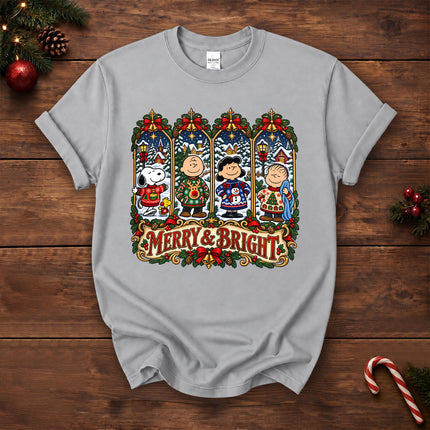 Merry and Bright Christmas Winter Village T-Shirt