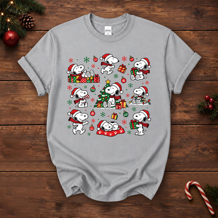 Christmas Santa Hat Gift Pattern T-Shirt