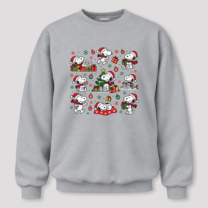 Christmas Santa Hat Gift Collage Sweatshirt