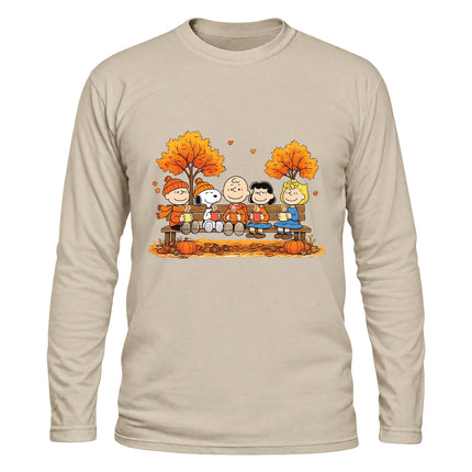 Cozy Fall Pumpkin Autumn Leaves Long Sleeve T-Shirt