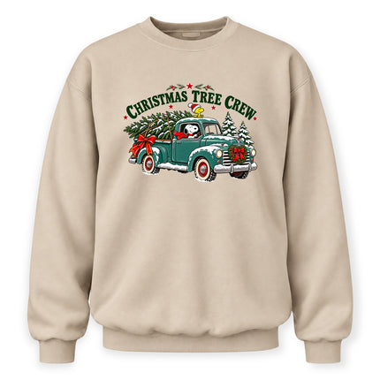 Christmas Tree Crew Vintage Pickup Truck Sweatshirt