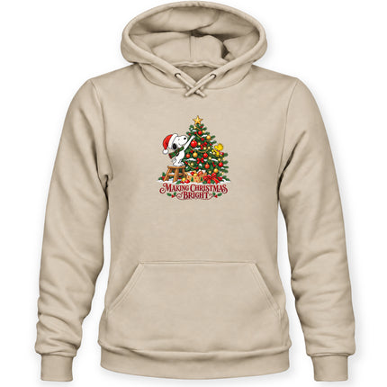 Making Christmas Bright Festive Tree Decorating Hoodie