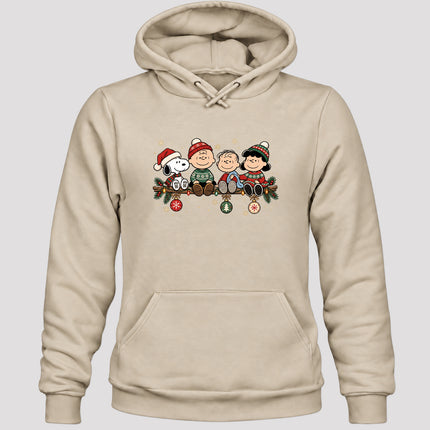 Cozy Christmas Garland Winter Knit Ornaments Hoodie