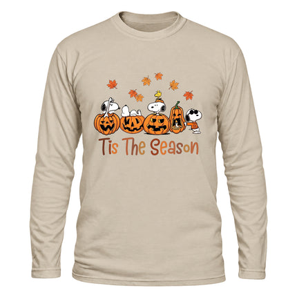 Fall Pumpkin Shirt Tis The Season Autumn Long Sleeve T-Shirt